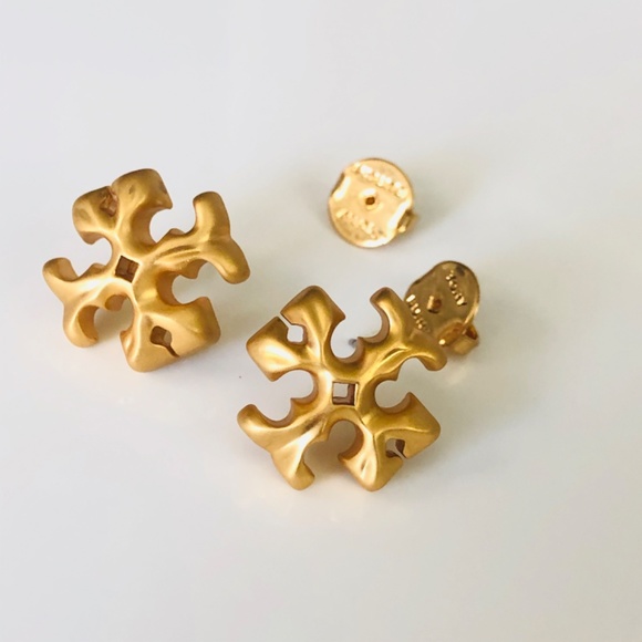 New Tory Burch Roxanne Stud Earrings - Picture 5 of 6